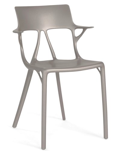 Set 2 scaune kartell a.i. design philippe starck gri metalic