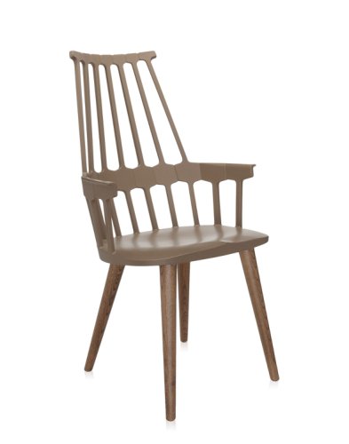 Set 2 scaune kartell comback design patricia urquiola bej aluna - stejar