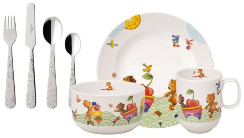 Set copii villeroy & boch hungry as a bear 7 piese alb
