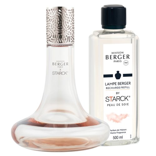 Maison Berger Set lampa catalitica berger starck rose cu parfum peau de soie