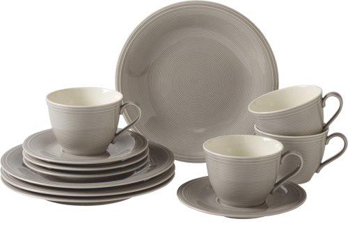 Set servire like. by villeroy & boch color loop stone coffee 12 piese