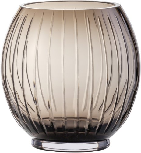 Vaza zwiesel glas signum design bernadotte & kylberg handmade 19cm maro fumuriu