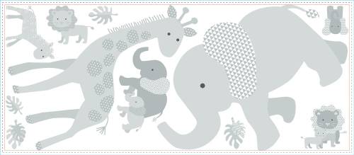 Stickere baby safari animals | 1 colita 45,7 x 101, 6 cm
