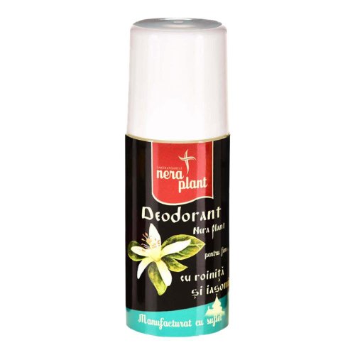 Deodorant pentru femei cu roinita si iasomie nera plant, 50 ml, natural