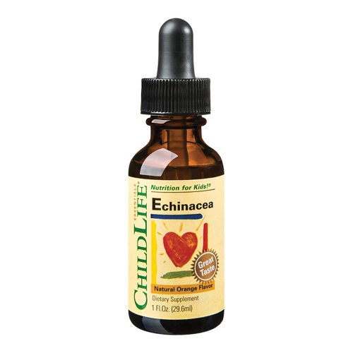 Echinacea (copii) (gust de portocale) childlife essentials, 29.60 ml, natural, secom