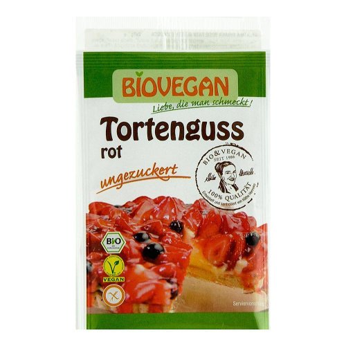 Gelatina vegana rosie fara gluten, bio, 2 x 7 g