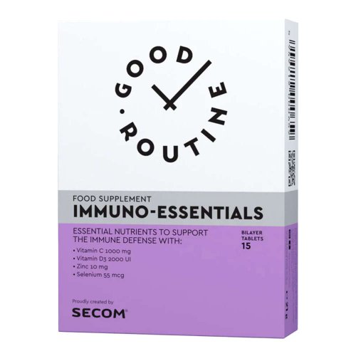 Immuno-essentials 15 comprimate dublu-strat (bi-layer), good routine, natural, secom