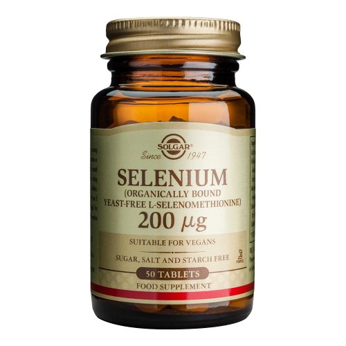 Selenium (mineral seleniu) 200mcg tabs 50 tablete, solgar, natural