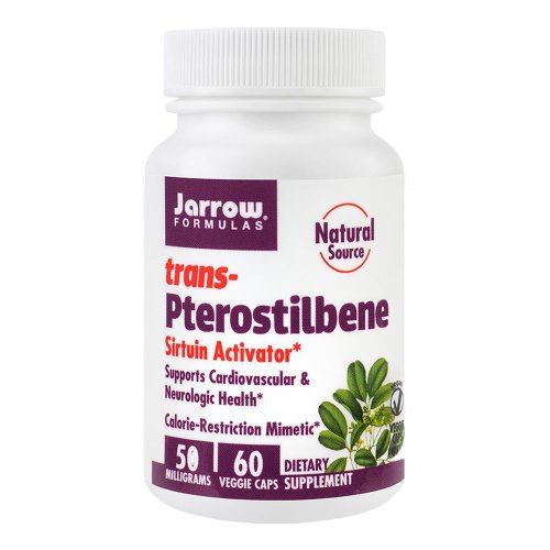 Trans - pterostilbene 50mg 60 capsule vegetale jarrow formulas, natural, secom
