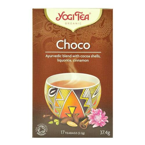 Yogi tea choco, ceai ayurvedic cu cacao si scortisoara, bio, 34 g