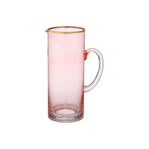 Carafă din sticlă ladelle chloe, 1,65 l, roz