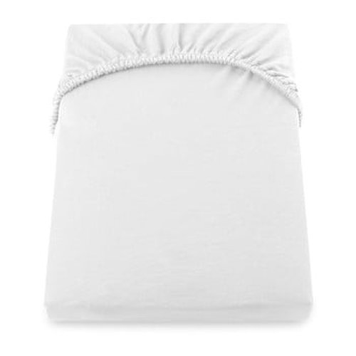Cearșaf de pat cu elastic decoking nephrite, 220–240 cm, alb