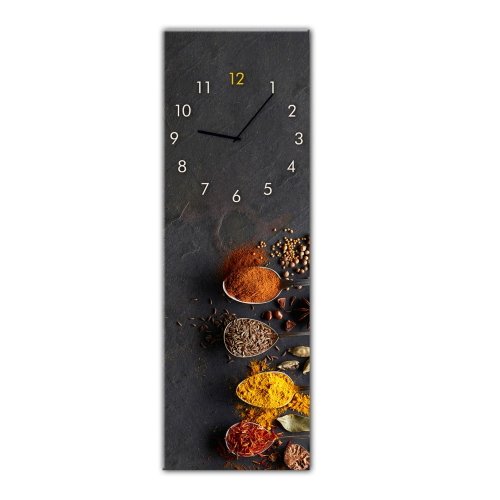 Ceas de perete styler glassclock spices, 20 x 60 cm