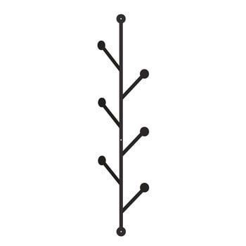 Cuier metalic de perete branch, negru