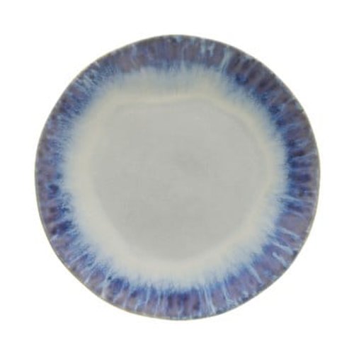 Farfurie din gresie ceramică costa nova brisa, ⌀ 26,5 cm, alb-albastru