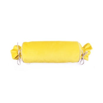 Față de pernă galbenă welovebeds sunny candy, ⌀ 20 x 58 cm