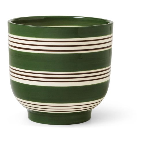 Ghiveci din ceramică kähler design nuovo, ø 15 cm, alb-verde închis