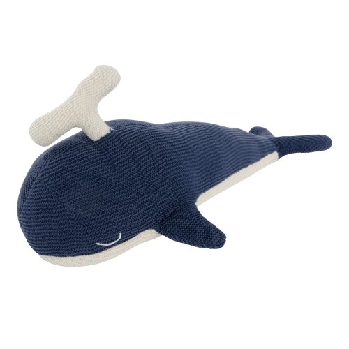 Jucărie kindsgut whale, albastru-alb