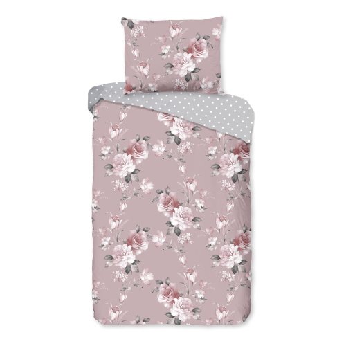 Lenjerie de pat din bumbac pentru pat single bonami selection belle, 140 x 200 cm, roz