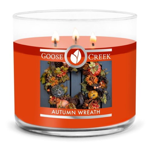 Lumânare parfumată goose creek autumn wreath, timp de ardere 35 h