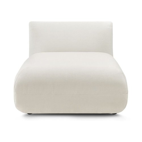 Modul pentru canapea alb cu tapițerie din catifea reiată lecomte – bobochic paris