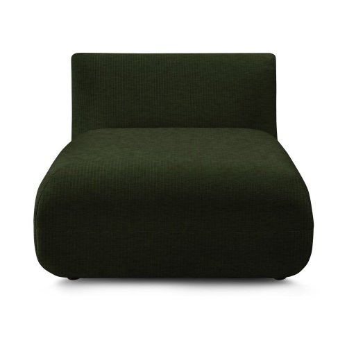 Modul pentru canapea verde cu tapițerie din catifea reiată lecomte – bobochic paris
