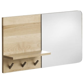 Oglindă de perete cu raft din lemn de mesteacăn geese stockholm