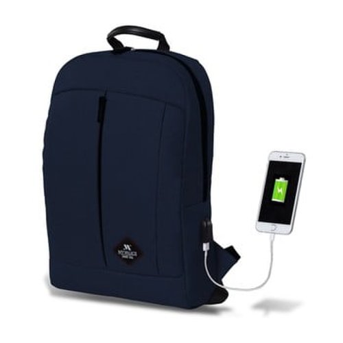 Rucsac cu port usb my valice galaxy smart bag, albastru închis