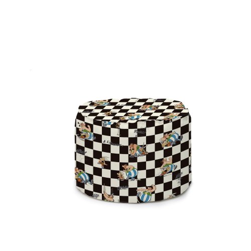 Scaun alb-negru asterix checkerboard - really nice things