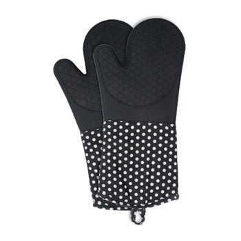 Set 2 mănuși din silicon wenko oven black, negru