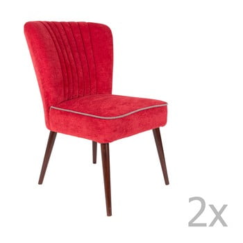 Set 2 scaune dutchbone pinzon, roșu