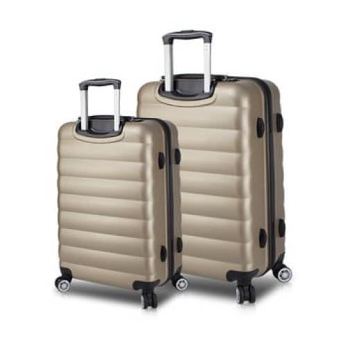 Set 2 valize cu roți și port usb my valice ressno large & medium, auriu