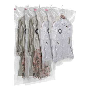 Set 4 saci cu vid de agățat pentru haine compactor hanging, 105 x 70 cm