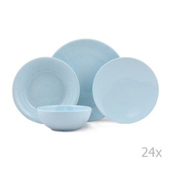 Kütahya Porselen Set veselă 24 piese din porțelan kutahya fantine, albastru