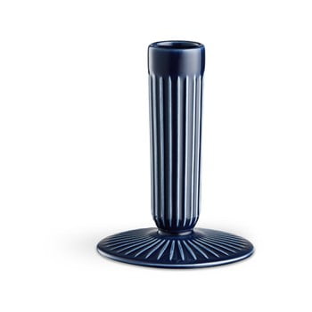 Sfeșnic din ceramică kähler design hammershoi, înălțime 12 cm, albastru închis