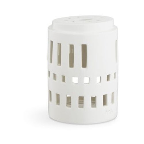 Sfeșnic din ceramică kähler design urbania lighthouse little tower, alb