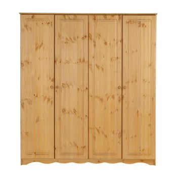 Șifonier din lemn masiv de pin cu 4 uși støraa amanda
