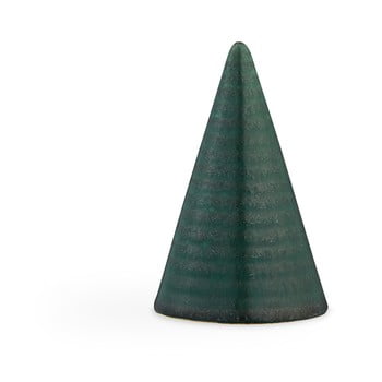 Statuetă decorativă din ceramică kähler design glazed cone dark green, înălțime 11 cm, verde închis