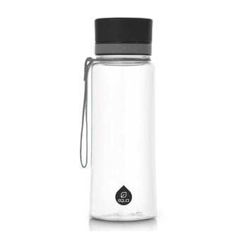 Sticlă din plastic reutilizabilă equa plain black, 0,4 l