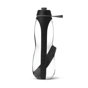 Sticlă sport cu filtru și cărbune binchotan black + blum eau good duo, 700 ml, negru