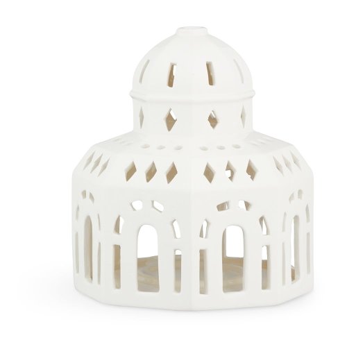 Suport ceramic pentru lumânări de crăciun kähler design lighthouse, ø 12 cm, alb