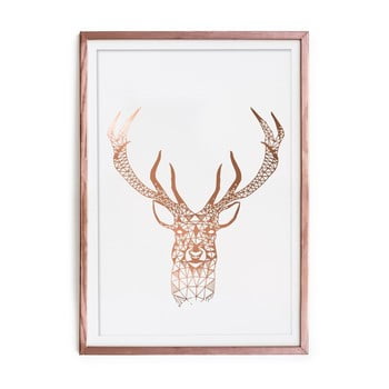 Tablou/poster înrămat really nice things golden deer, 40 x 60 cm
