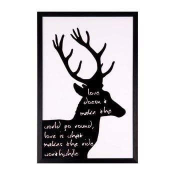 Tablou sømcasa black deer, 40 x 60 cm