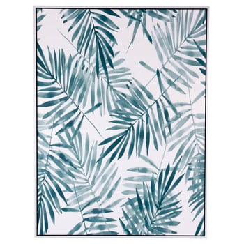 Tablou sømcasa blue palm, 60 x 80 cm
