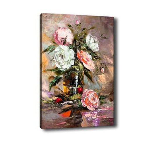 Tablou tablo center vintage roses, 50 x 70 cm