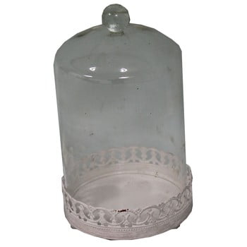 Tavă cu capac din sticlă antic line bell, 18 x 10,5 cm