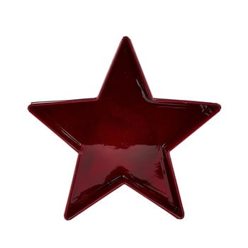 Tavă servire kj collection stars, 19 cm, roșu