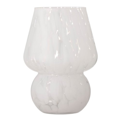 Vază albă din sticlă halim – bloomingville