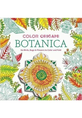 Abrams Color origami: botanica (adult coloring book)
