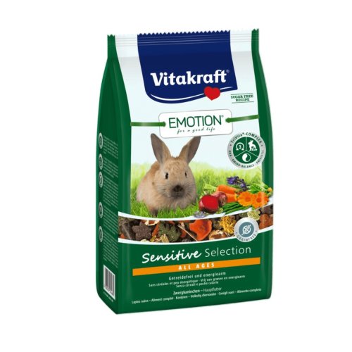 Hrana pentru iepuri vitakraft emotion sensitive 600g